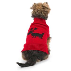 Ancol Christmas Dog Jumper- Red Rudolf