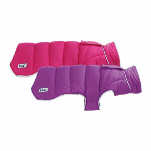 Ancol VIVA Reversible Puffer Dog Coat - Pink/Purple, S