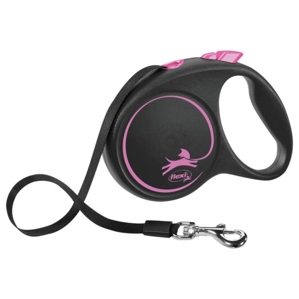 Flexi Black Design Tape Retractable Tape Dog Leash Direct