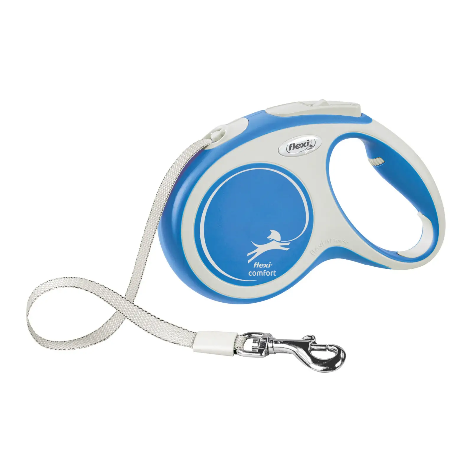 Flexi-Tape-Comfort-Dog-Retractable-Lead-Blue-M-5m flexi comfort tape dog lead