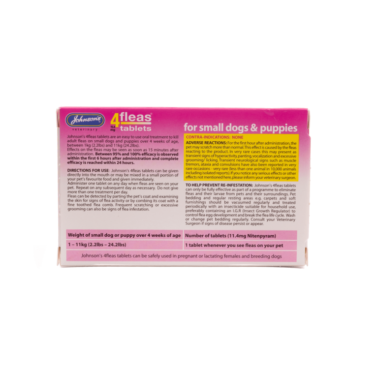 Photo inspiration: Visual Reference: Johnsons Flea Tablets For Dogs Starts Killing Fleas In Just
