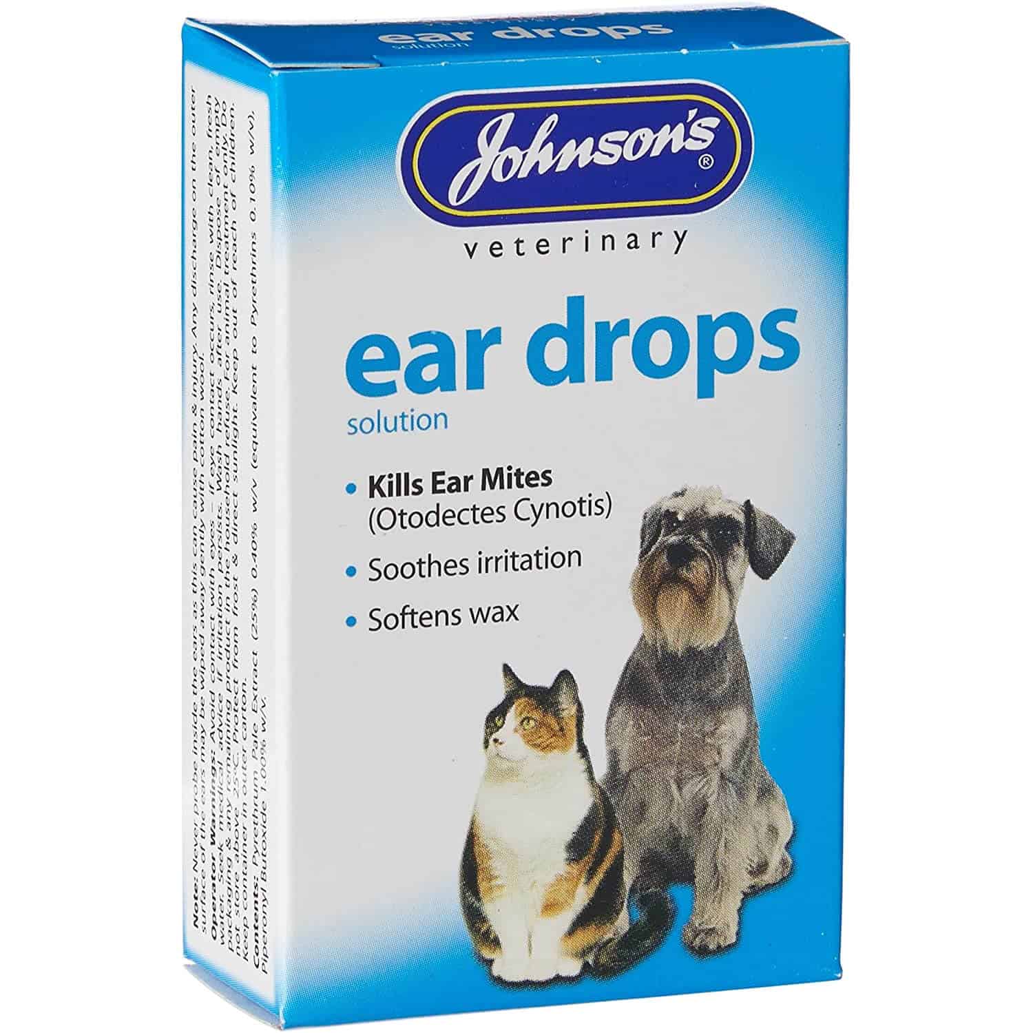 johnsons ear drops for dogs