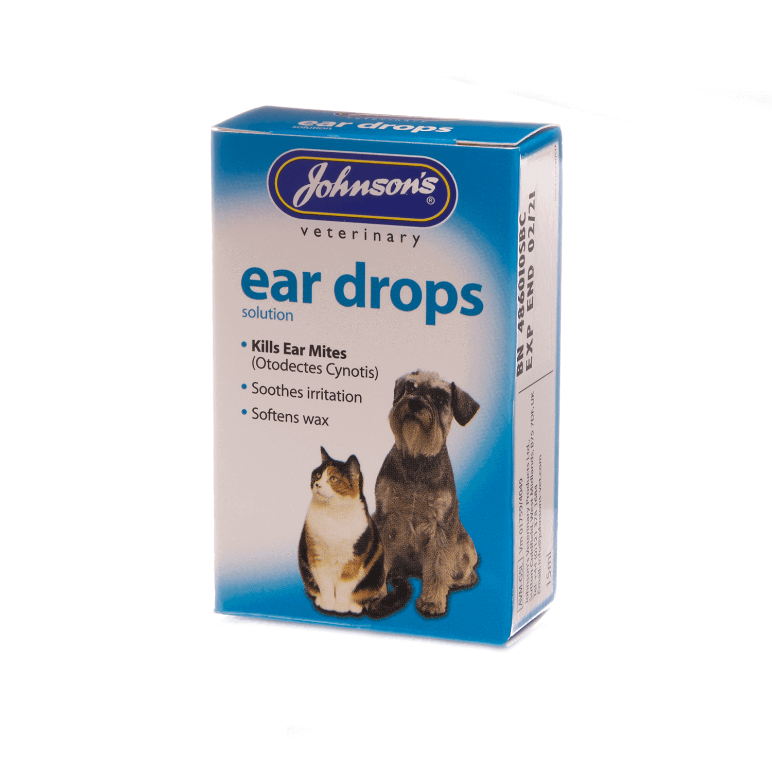 johnsons ear drops for dogs