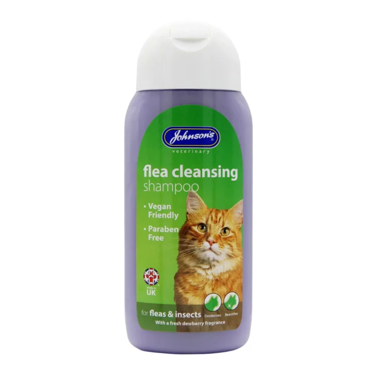 johnson's cat flea cleansing shampoo 200ml