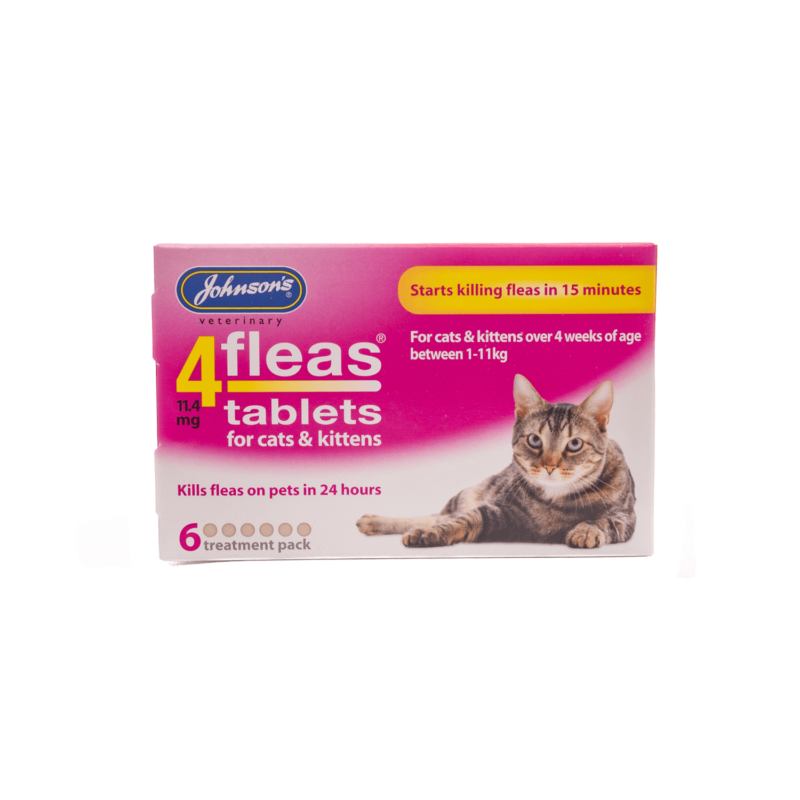 Johnsons cat flea tablets | Kill fleas on cats & kittens | Petshop Dire
