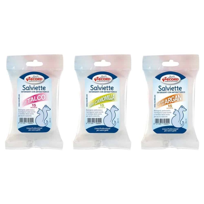 Antibacterial wipes for dogs Record Grooming Wet Wipes for Pets 40 pcs